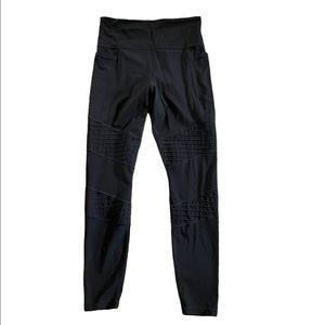 ATHLETA Black Moto Tight Leggings Size Medium